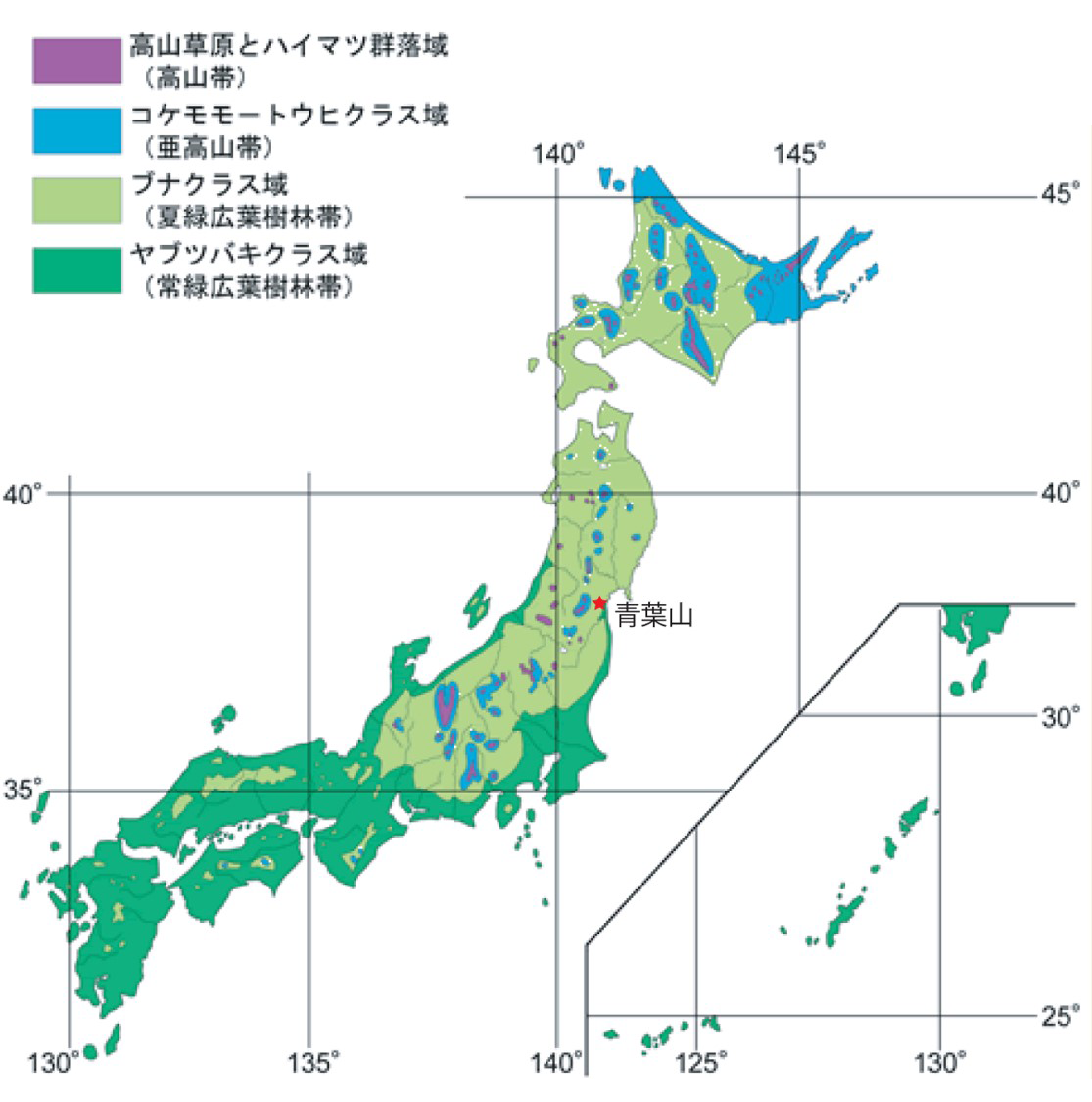 潜在植生図